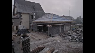 Budowa garażu wraz z wiatrołapem-Remont domu-home renovation