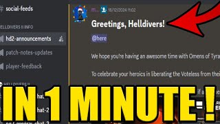 HOW to JOIN HELLDIVERS DISCORD SERVER