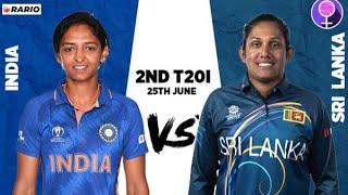 Sri Lanka Women vs India Women 2nd T20I match Live Watch Along & Live Commentary