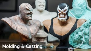 실리콘 몰드, 레진 복제, 페인팅 (Molding and Painting) - Batman TAS Bane