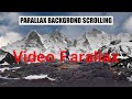Simple Video Parallax Scrolling Effect with CSS & Vanilla Javascript | Video Parallax Backgound