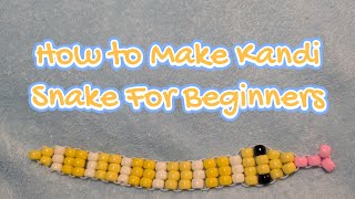 How to Make Kandi Snake For Beginners