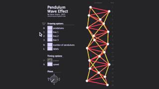 Pendulum Wave // Interactive App (Processing sketch)