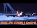 Boeing 747 cae desde 42 mil pies de altitud - British Airways 2069