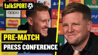 Pre-Match Press Conference: Eddie Howe & Sean Longstaff Preview Newcastle vs Dortmund 🔥⚽ ©️UEFA 2023