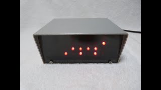 Homemade binary digital clock (circa 1975, USA)