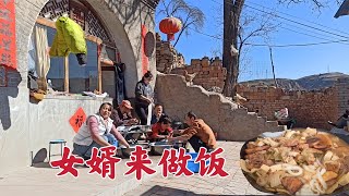 山西偏关，女婿上门“露一手”，做了啥好吃的？