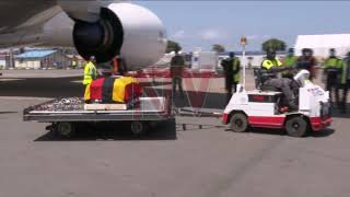 Late speaker Oulanyah’s body received at Entebbe airport