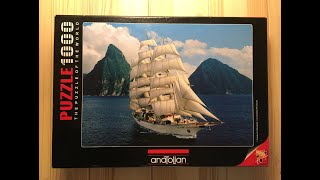 Anatolian - Sea Cloud II, 1000 pcs jigsaw puzzle time lapse