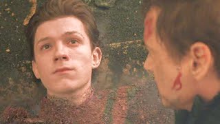 AVENGERS: INFINITY WAR ,Spider-Man death scene "Mr Stark, I don't feel so good, I don't wanna go" HD