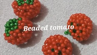 পুতির তৈরি টমেটো/How to make beaded Tomato  🍅 🍅