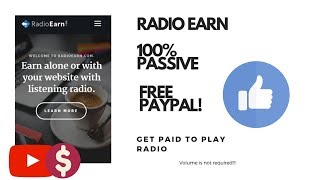 Radioearn - Get paid to listen to the radio...100% PASSIVE!!