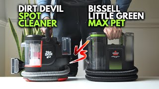 DIRT DEVIL Spot Cleaner vs BISSELL - Carpet Tests \u0026 Review