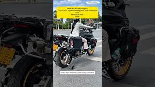 I've seen motorcycles, but one with 'Airplane LANDING GEAR'? That's new! #shorts #funny #motorcycle