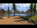 360 VR - Off Grid Cabin  Day & Night Relaxing Ambience Experience  Lakeshore & Nature Sounds 8K