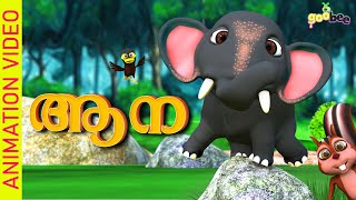 കുട്ടി ആന | Kutti Aana - Malayalam Kid's Song