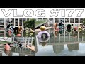 New York Vlog. Lincoln Center, Art Exhibit, Concert Venue, asmrsounds of water feature and lofi vibe