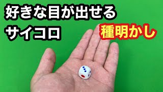 【種明かし】好きな目が出せるサイコロ　いかさまダイス【Magic Trick Revealed Explanation】automatic dice