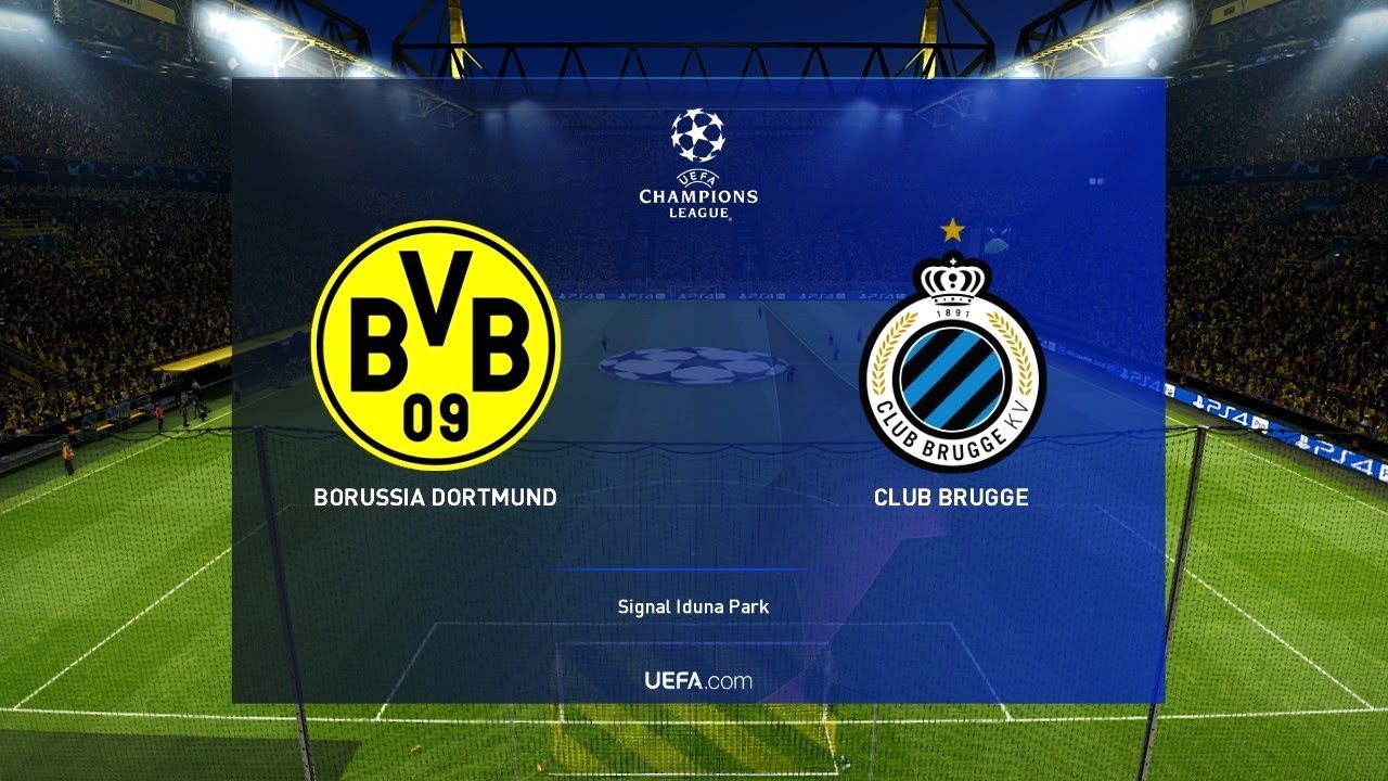 Borussia Dortmund Vs Club Brugge | UCL 28 November 2018 Gameplay - YouTube