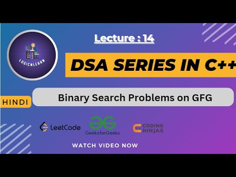 Master Binary Search Problems On Gfg Complete Explanation In C
