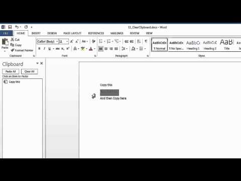 How to Clear the Microsoft Word Clipboard : Using Microsoft Word How to Clear the Microsoft Word Clipboard : Using Microsoft Word