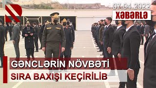 Gənclərin növbəti sıra baxışı keçirilib. 61 Vətən müharibəsi iştirakçısı növbəti mərhələyə buraxılıb