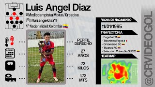 Luis Angel Diaz | FUTBOLISTA | Mediocampista Mixto / Creativo