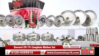 Homeshop18.com - Everwel 201 Pc Complete Kitchen Set