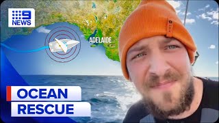 Stranded Queensland sailor rescued off SA coast | 9 News Australia
