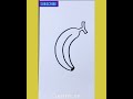 how to draw banana🍌 u0026 coloring creative on