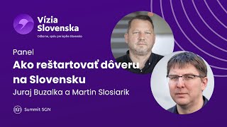 Panel: Ako reštartovať dôveru na Slovensku