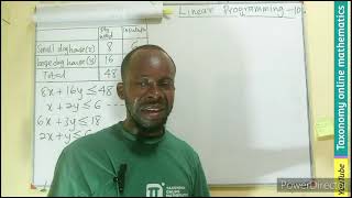 Linear Programming: Writing of Constraints from a word problem and graphing its inequalities - Ep 10