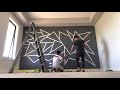 how to paint geometric wall design