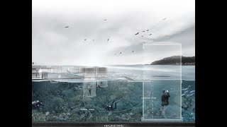 Section rendering in photoshop - UNDERWATER / 水下剖面圖繪制教學