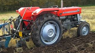 1975 Massey Ferguson 135 2.5 Litre 3-Cyl Diesel Tractor With Ransomes Plough