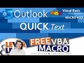 Outlook Quick Text | VBA Macro #17