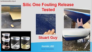 Silic One Fouling Release Tested - silicone antifoul on a Hunter Pilot 27