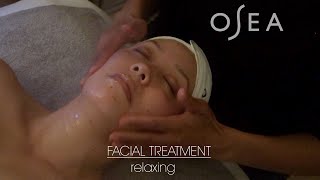 relaxing facial treatment with osea | Serein Wu