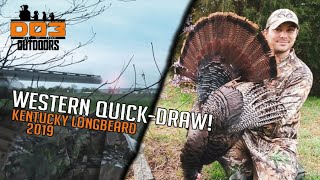 KENTUCKY TURKEY HUNTING. 2 LONGBEARDS AT 5 STEPS!  1.4 SECOND SHOT PLACEMENT