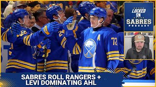 Sabres roll Rangers + Devon Levi dominating AHL