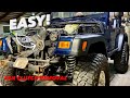 EASY! Remove Fan Clutch with NO Special Tools! Jeep Wrangler 4.0