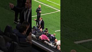 ANGE POSTECOGLOU FUMING WITH THE FANS: Tottenham Boss Arguing on the Sidelines: Spurs v Man City