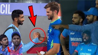 Heart winning gesture by Shaheen Afridi presented Gift to Bumrah for new born baby