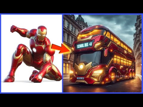 AVENGERS But SCHOOL BUS VENGERS All Characters (Marvel & DC) 2024