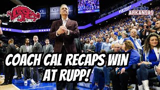 John Calipari Recaps Huge Win Over Kentucky!