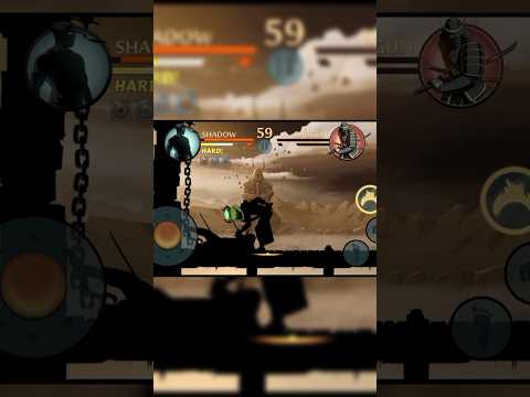 "Shadow Fight 2: ¡Derrota a todos los jefes con golpes en la cabeza, combos y tácticas! #juegos #cortos #editar"