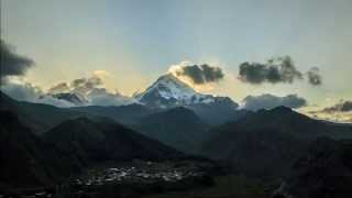 Kazbegi Mountain Timelapse Video