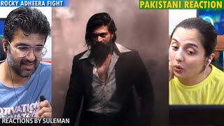Pakistani Couple Reacts To Rocky Adheera Fight | Rocking Star Yash | KGF Chapter 2 | Prashant Neel