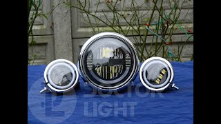 Yamaha DRAGSTAR Classic 1100 Reflektor Full Led + Lightbary. (DOCTOR LIGHT)