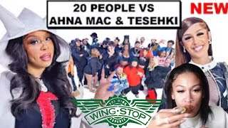 20 VS AHNAMAC \u0026 TESEHKI | WINGSTOP MUKBANG REACTION